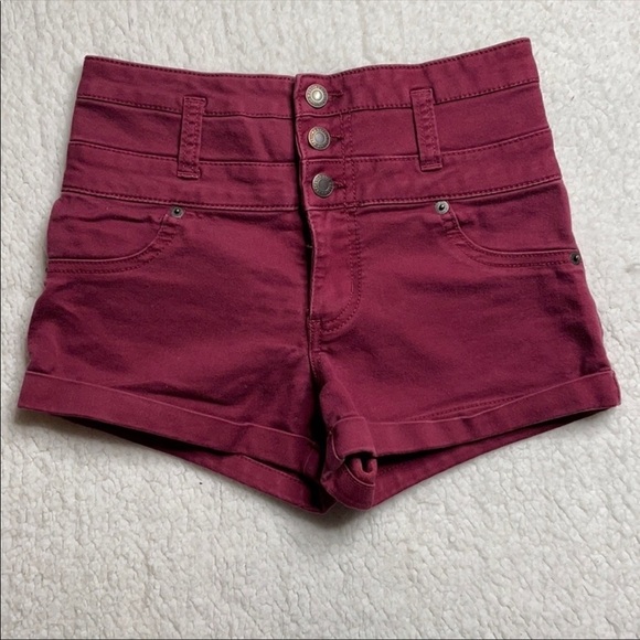 Mossimo Supply Co Burgundy shorts High Waist
Size 9 - Picture 3 of 6